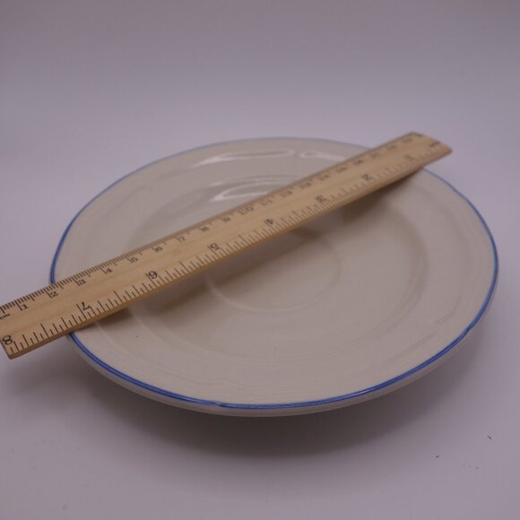 Set of Four(4) 8 Inch Plates and Set of Eleven(11) 6.5 Inch Plates with Blue Rim - Picture 10 of 12